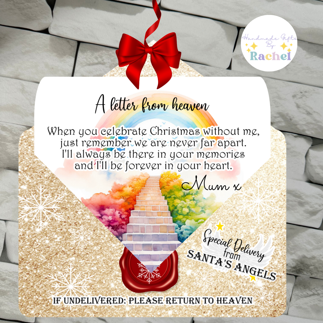 Personalised Letter From Heaven Tree Decoration