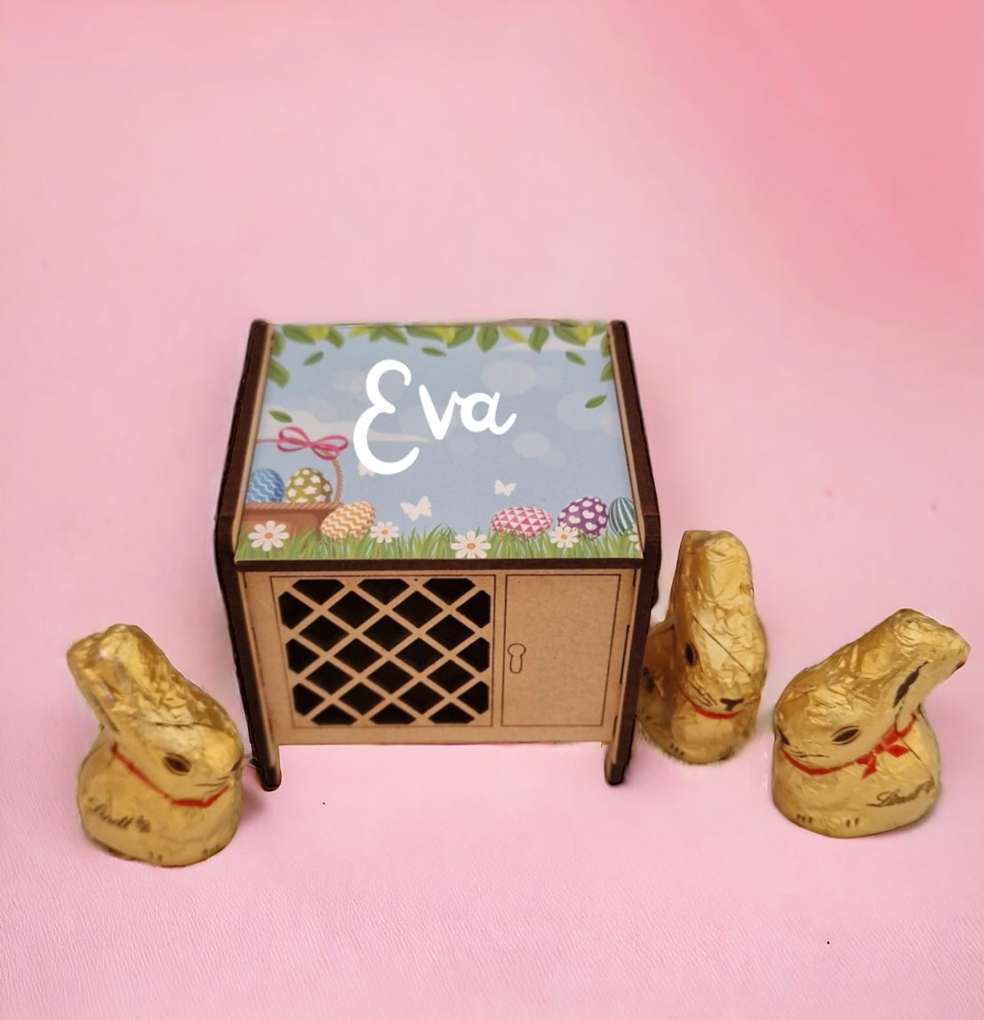 Personalised Mini Bunny Hutch (Various Designs)